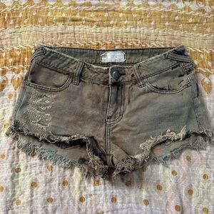 Free People low rise cutoff shorts